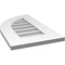 Ekena Millwork Quarter Round Top Left Surface Mount PVC Gable Vent w/ 3-1/2"W x 1"P Standard Frame, 14"W x 24"H GVPQL14X2401SN - alternate 2